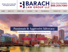 Tablet Screenshot of barachfamilylaw.com